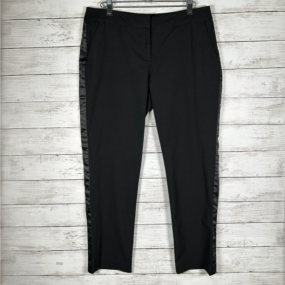 New York & Company Tuxedo Black Straight Ankle Pant 6